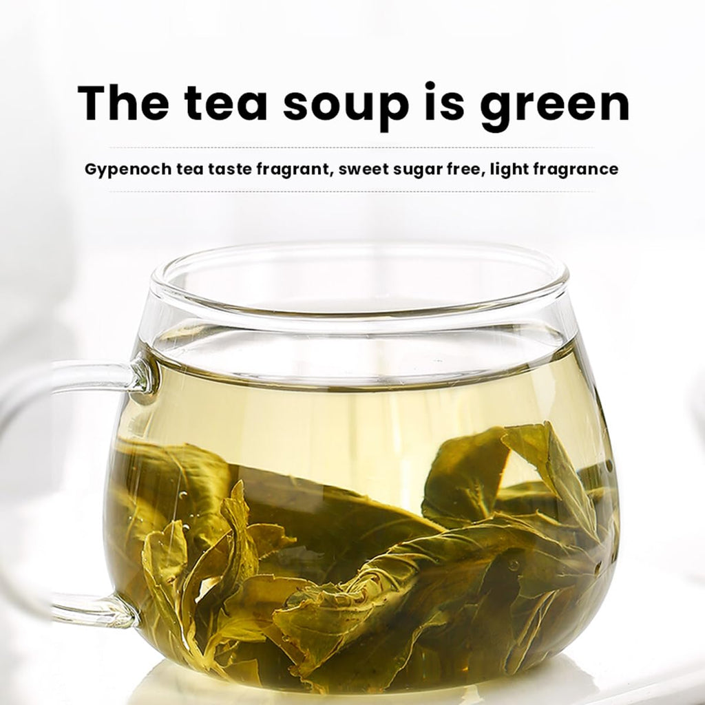 Jiaogulan tea (Gynostemma Pentaphyllum) 5.29 oz herbal flower Chinese green tea Authentic wild tea 绞股蓝150g