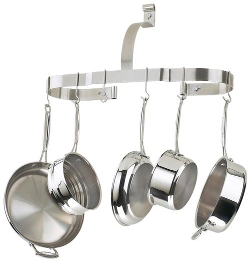 Cuisinart Oval Wall Pot Rack, Brushed Stainless