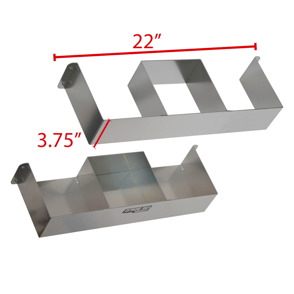 Extreme Max 5001.6302 Collapsible Chair Holder for Enclosed Race Trailer, Shop, Garage, Storage - Silver