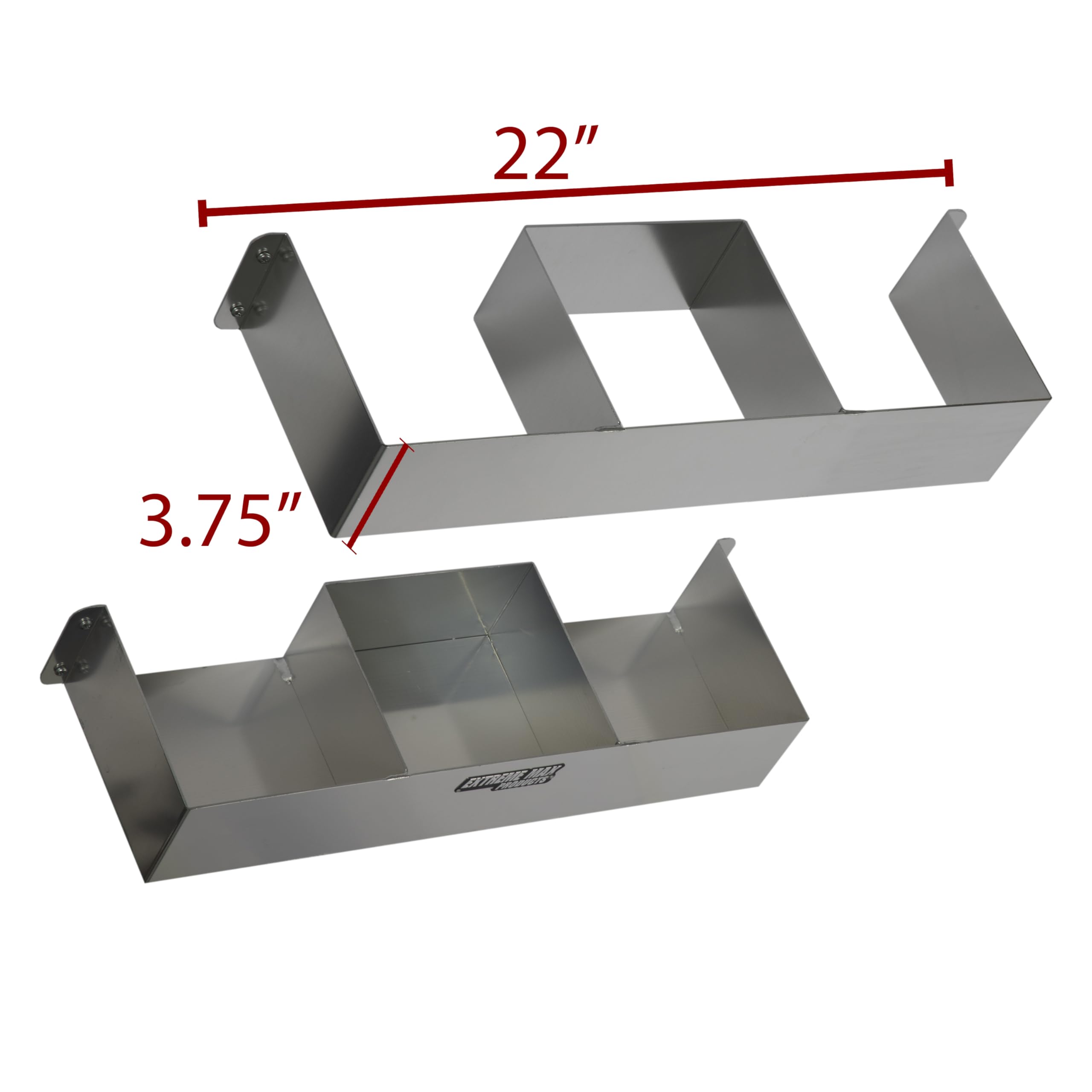 Extreme Max 5001.6302 Collapsible Chair Holder for Enclosed Race Trailer, Shop, Garage, Storage - Silver