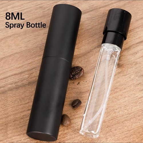 Barista Warrior Coffee Bean Dosing Cup and Spray Bottle Kit - Ceramic Single Dosing Tray, Static Reducing Spray (Black)