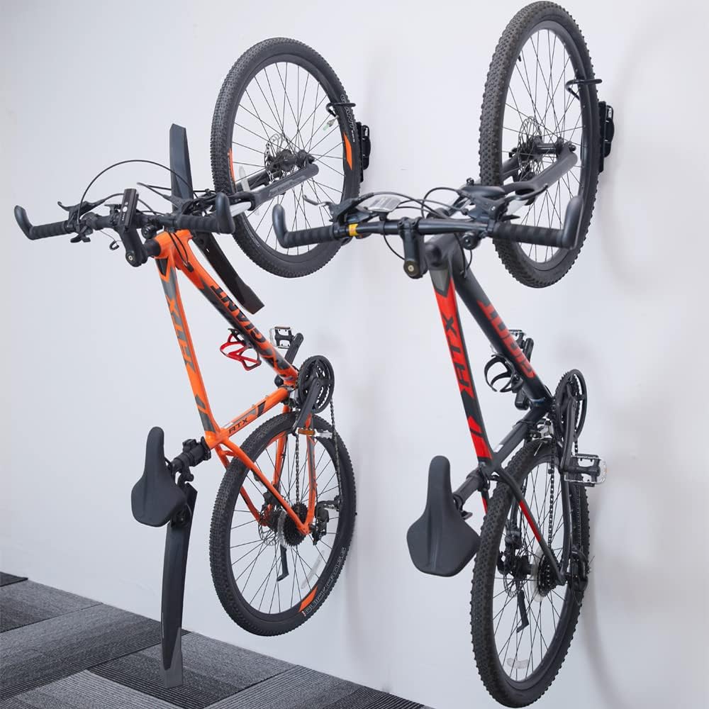 Ultrawall Bike Rack - Vertical Wall Mount Storage Solution for Indoor Bicycles | 2-Pack