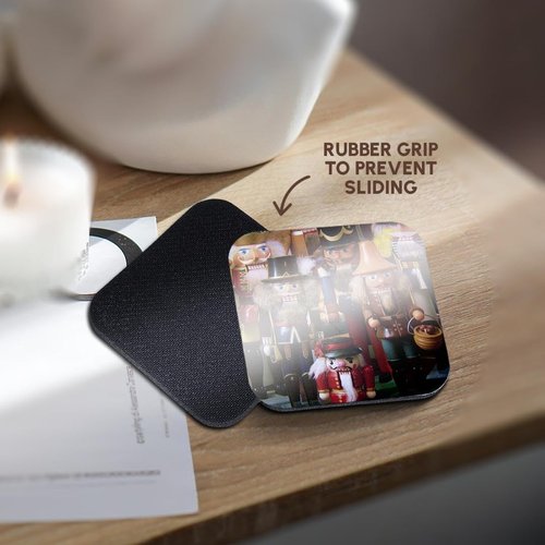 3dRose Florene Nutcracker Collection Coaster, Soft, Set of 8