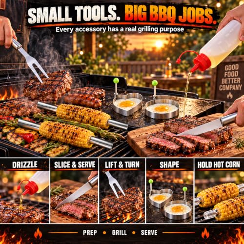 Kederwa BBQ Grilling Tools Advent Calendar 2026 – 24 Day Outdoor Grill Gift Set for Men