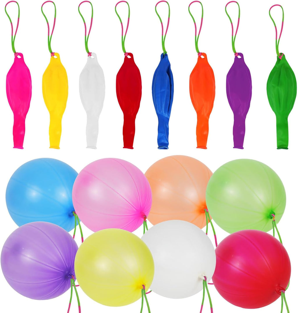 Neon Punch Balloons - Heavy Duty Party Favors for Kids | 40-Pack Easter Basket Stuffers & Sensory Toys