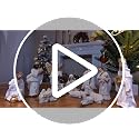 12-Piece Nativity Scene Set for Christmas - Holy Family & Stable Figures, 6 Inch Resin Decorations