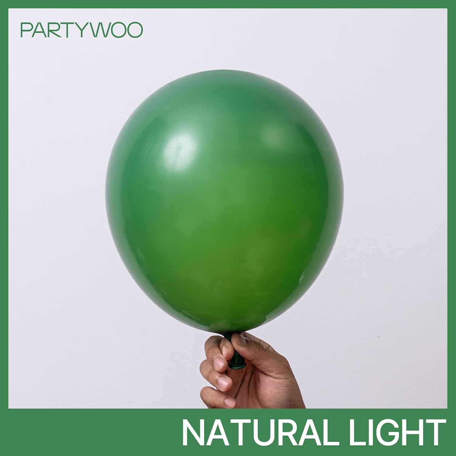 PartyWoo Dark Green Balloons - 120-Piece Emerald Balloon Arch Kit for Birthday & Graduation Decor