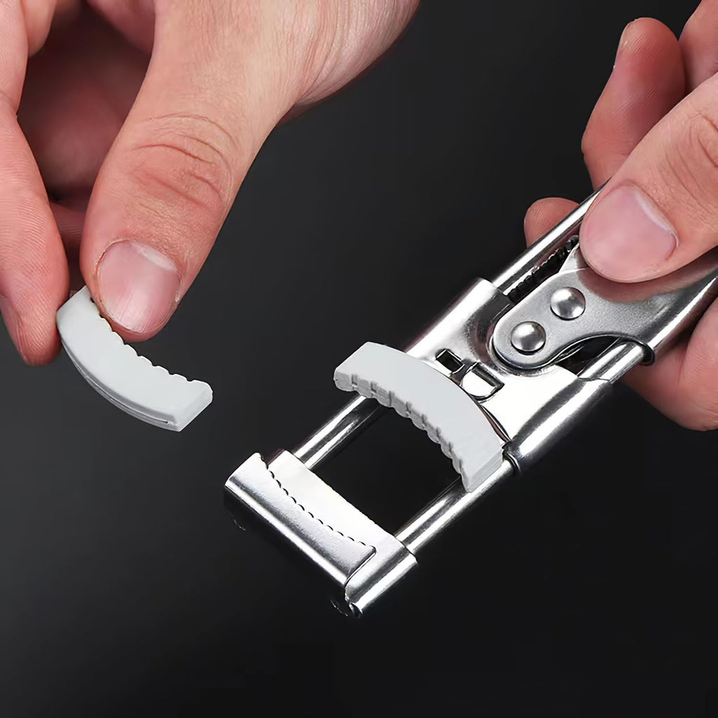 Skiennix Jar Opener - Adjustable Stainless Steel Lid Gripper for Weak Hands | Non-Slip Design for Seniors