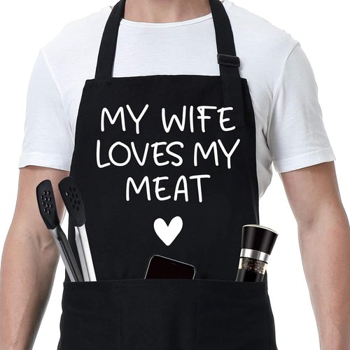 Fairy's Gift Men's Funny Apron - Cool Anniversary & Father's Day Gift | Grilling Apron with Pockets