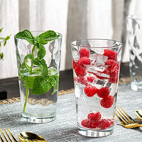 Bella Vino Set of 12 Elegant Stackable Glasses - Water, Wine, Juice & More