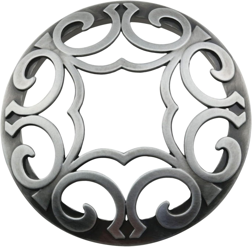 Skiennix Candle Cover - Elegant Silver Tone Aluminum Alloy Toppers for Scented Candle Jars