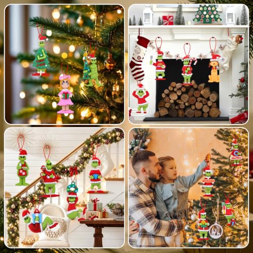 24-Piece 3D Christmas Ornaments Set for Tree Decor | Festive Holiday Decorations
