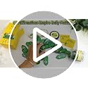Positive Pickle Jar with 60 Affirmation Cards and Wooden Display Stand