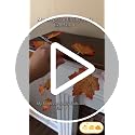 TURNMEON Fall Garland with Lights 20Ft 40LED Maple Leaves Autumn Decor