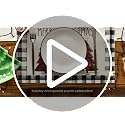 Artoid Mode Watercolor Buffalo Plaid Christmas Placemats – 12x18in, Set of 4 (Black/White) Outdoor & Indoor