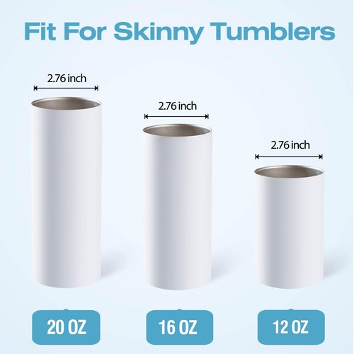 12 Pcs Replacement Lids for 20 oz Flat Bottomed Straight Body Tumblers with Inner Mouth about 2.76inch, Replacement Skinny Cup Lids for Water, Coffee or Tea on Travel, Work Hour and Daily Life