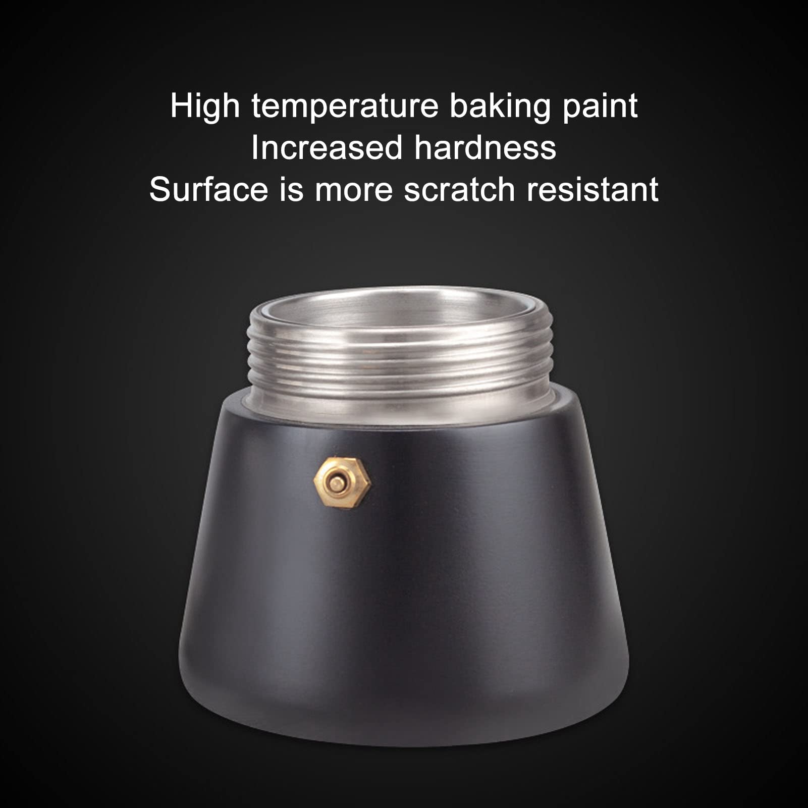 ASHATA Stovetop Maker, Coffee Maker, Induction Heating Pot Stovetop Coffee Maker, Stainless Steel Italian Coffee Machine for Home (500ml)