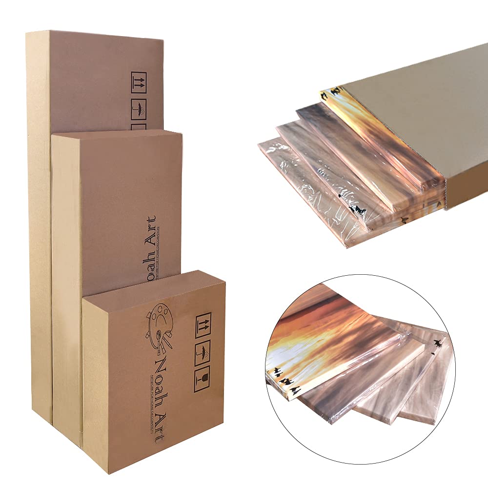 Noah Art Rustic Seascape Wall Art Canvas Prints, 4 Piece Stretched Canvas Wall Decor for Living Room