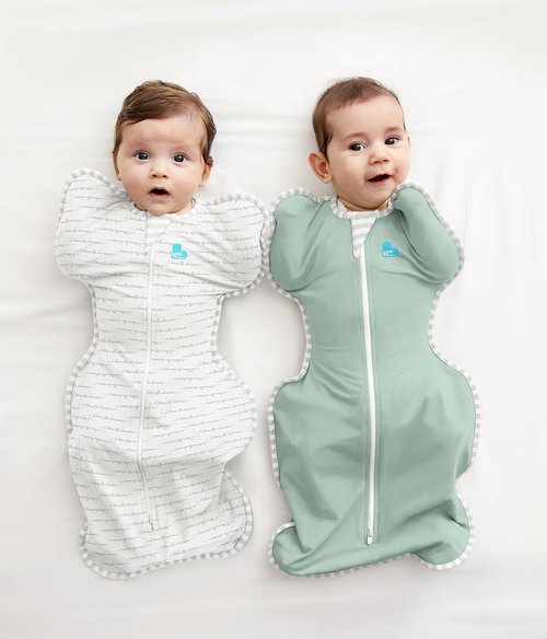 Love To Dream Swaddle Up - Baby Sleep Sack for Newborns | Self-Soothing Snug Fit, Lite 0.2 Tog, 13-19 lbs, Olive