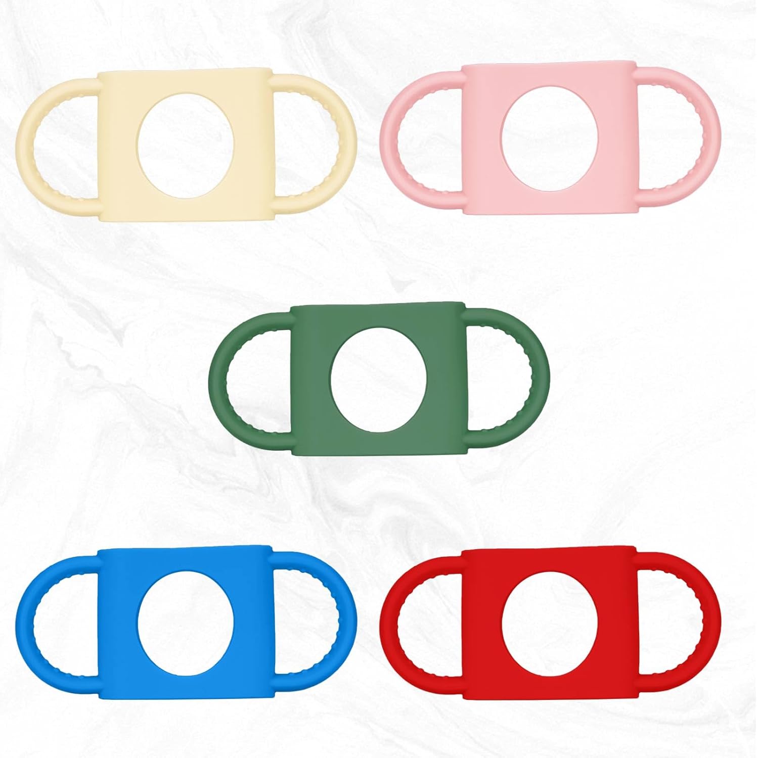NiHome Silicone Dual-Handle Tumbler Grip - Fits 14oz Stanley & 12oz Zak Owala Cups | 2PCS for Home & Travel