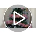 Pink Tinsel Garland for Christmas Tree Decor & Party Supplies - 17 Ft x 3 in