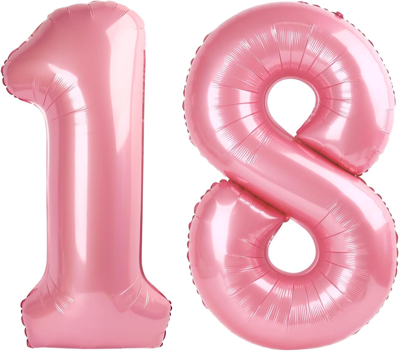 Skiennix 40-Inch Pastel Pink Balloon Number - 18th Birthday Party Decoration for Men & Women