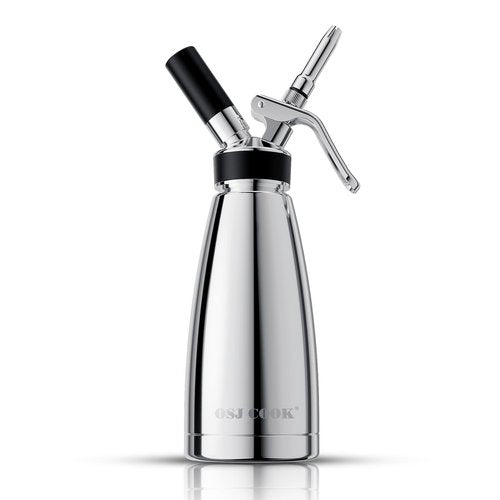 OSJCOOK Whipped CreamDispenser Stainless Steel & Aluminum (Single layer, 500ml)