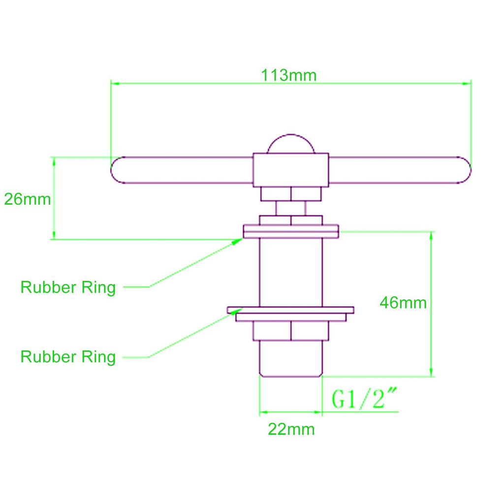 YBB Professional Cup Washing Machine Table Glass Rinser, Pitcher Rinser for Bar Cafe Household (Counter Top) - 4.4" x 2.8"