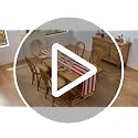 SoarDream Red & White Striped Waterproof Table Runner 13x72 Inch - 4 Pack Holiday Decor