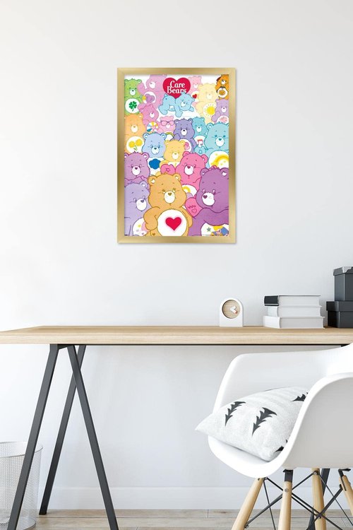 Care Bears - Group Wall Poster, 22.4L" x 14.7W", Gold Framed Version