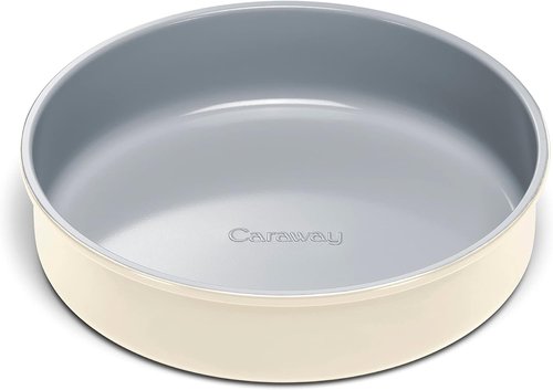 Caraway 9” Circle Pan - Non-Stick Ceramic Coating - Chemical-Free Baking - Ideal for Cakes & Tartes - Cream