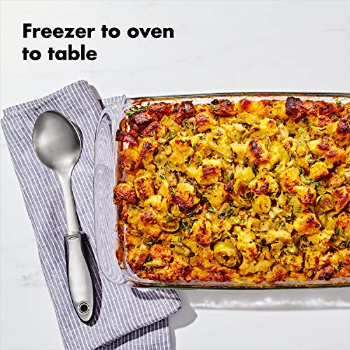 3 Qt Glass Baking Dish with Lid - 9x13 Oven Safe Borosilicate Pan