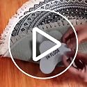 Non-Slip Rug Grippers, Washable Hook and Loop Carpet Corner Tape (16 Pack)