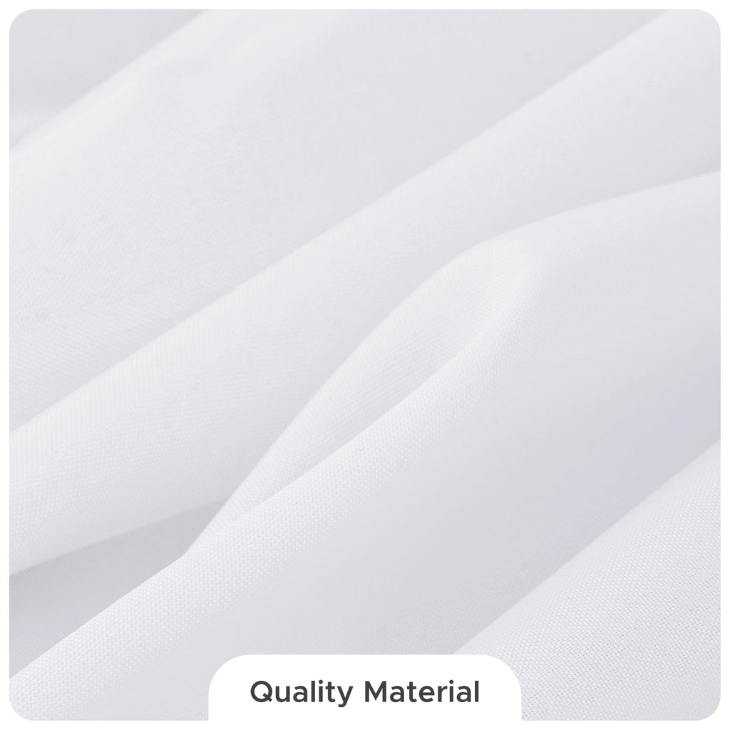 Fitable 8 Pack Table Cloth Rectangle Table: Stain and Wrinkle Resistant Tablecloth Rectangular, Washable Polyester Tablecloths for Wedding Party Dining Banquet Event Catering(White, 70x120 Inch)