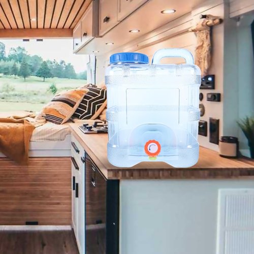 SEWACC Water Bottle 2.6 Gallon Portable Water Containers with Handle Large Capacity Large Reusable Motivational Jug for Camping Outdoor Sports Travel