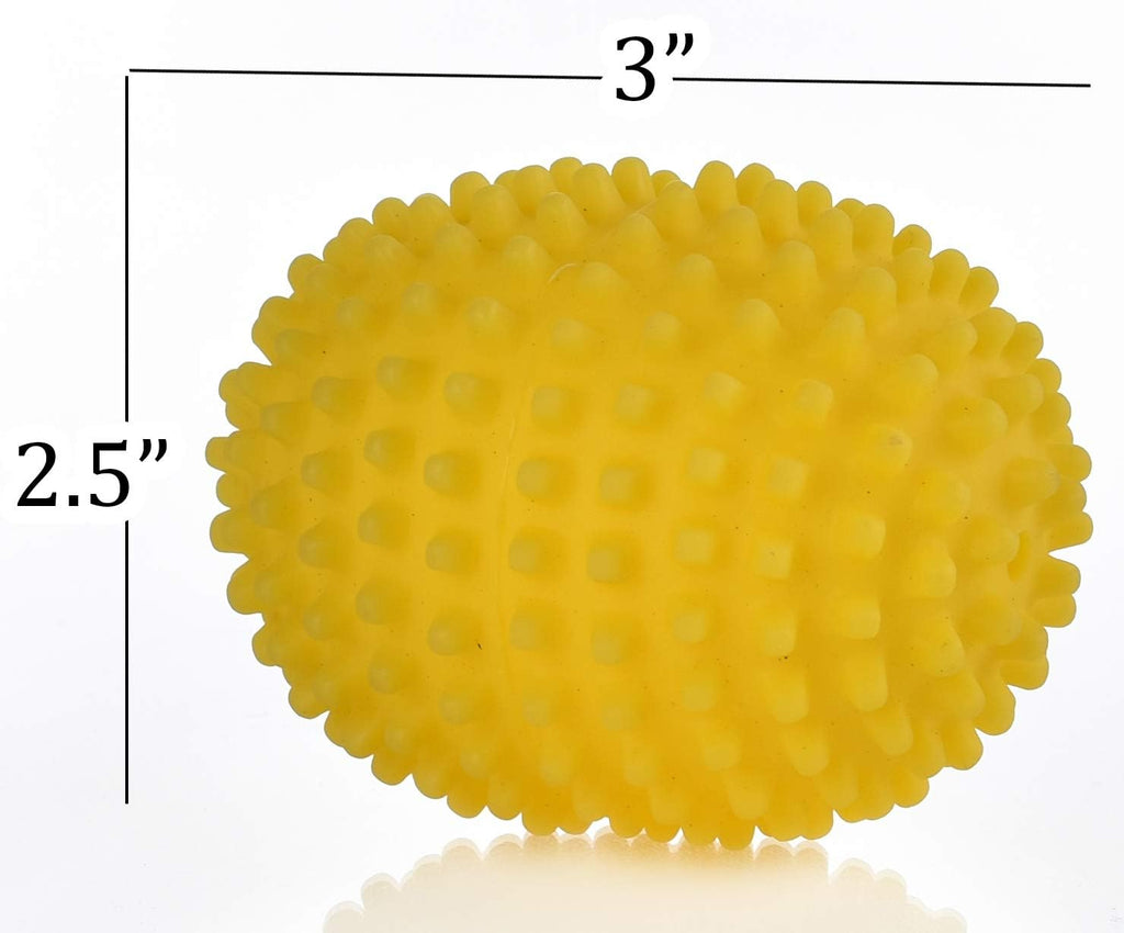 Skiennix Lemon Scented Dryer Balls - Natural Fabric Softener Alternative | Reduces Drying Time & Energy (4-Pack)