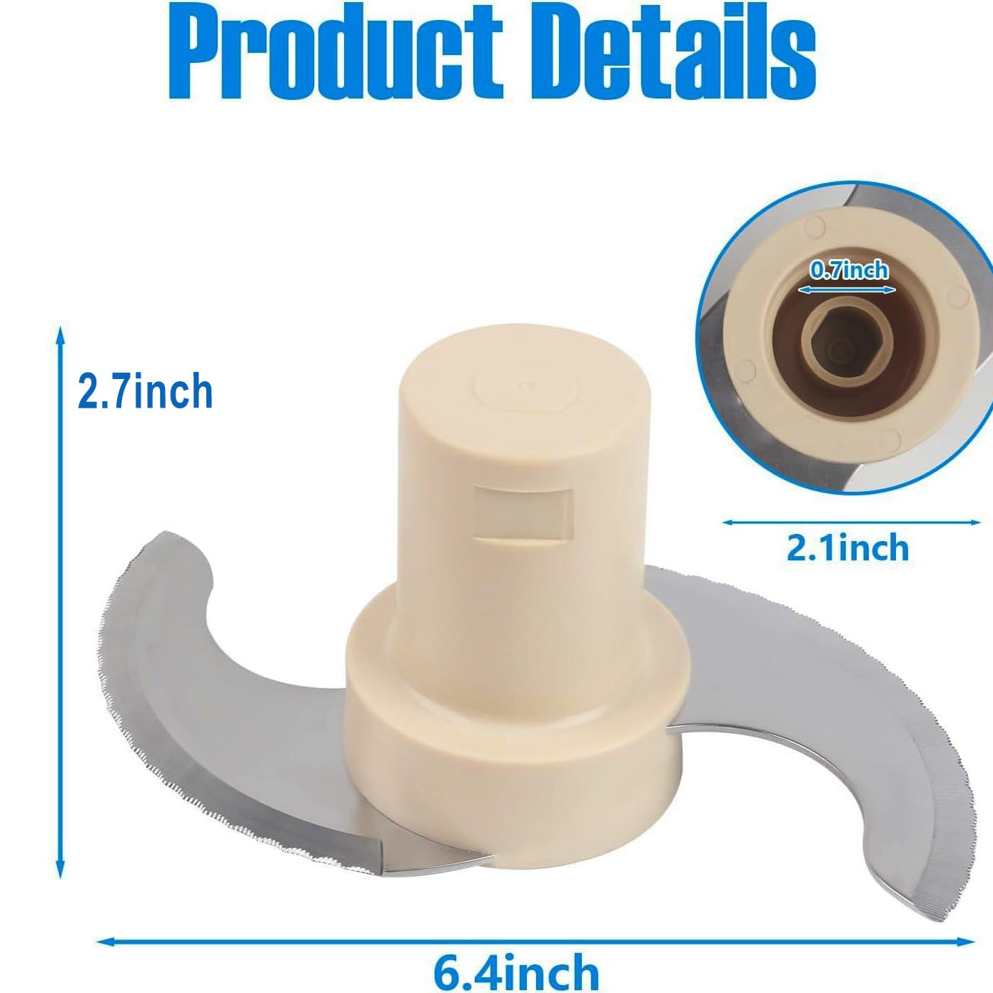 Replacenmen Blade for Cuisinart DLC-001TXA DLC-001TXB Chopping CSR Steel Blender Blade, Cuisinart Replacement Parts 14 Cup DFP-14BCNY DFP-14BCN DFP-14BKSY etc Food Processor