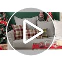 MIULEE Christmas Plaid Pillow Covers 18x18 Inches Pack of 2 Red & Tan Holiday Decor
