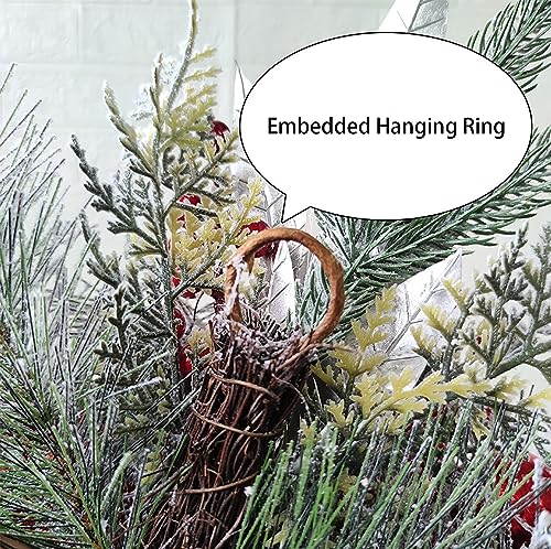 Maelstrom 23.6-inch Prelit Christmas Swag with Lights and Decorations