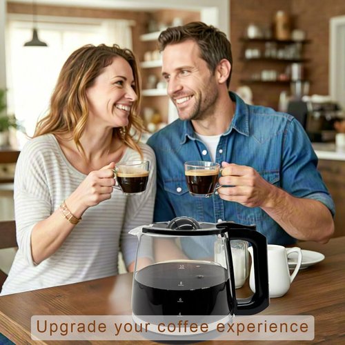 12 Cup Coffee Pot replacement Compatible Mr. Coffee replacement pot, Fit RF, LM, PC & SC series,BVMC-RF300, BVMC-MSX23, BVMC-MMX23,BVMC-SC12BL1-2,BVMC-PL12BL1-NP,BVMC-EM100 Series, Free coffee spoon