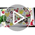 Colorful Watermelon Lemon Coconut Window Clings - 4 Sheets
