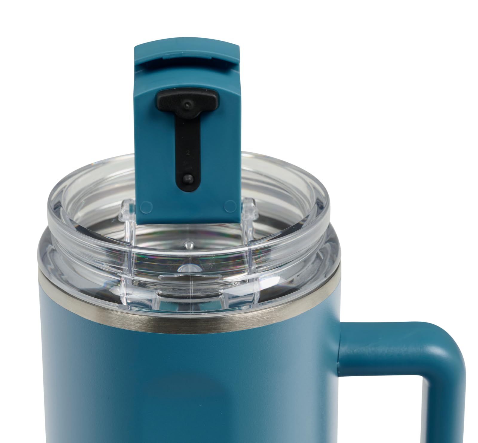 Igloo, 36 oz Tumbler with Handle, Reusable Travel Mug, Stainless Steel Insulated Hydration Cup for Hot & Cold Beverages, Modern Blue