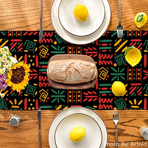 13 x 72 Inch African Tribal Juneteenth Table Runner Pack of 2 - Home Decor