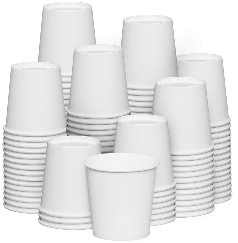 GUSTO [4 oz. - 300 count Disposable White Paper Cups, Hot Coffee Cups - Eco-Friendly Hot Cups (Formerly Comfy Package)
