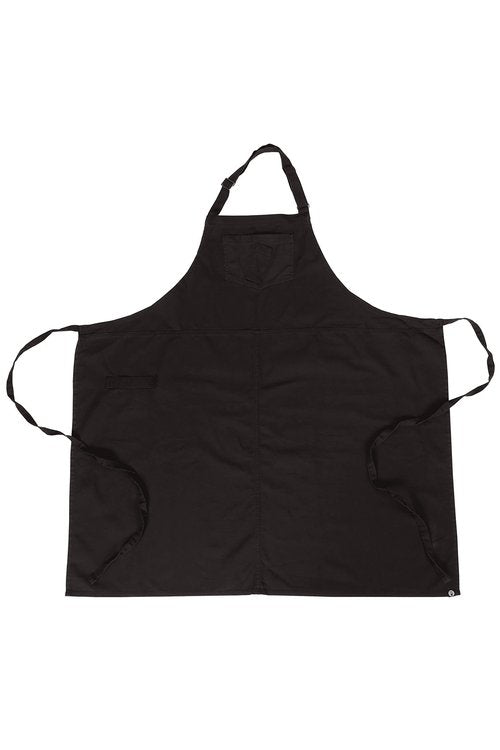 Chef Works Unisex Rockford Chefs Bib Apron, Steel Grey, One Size
