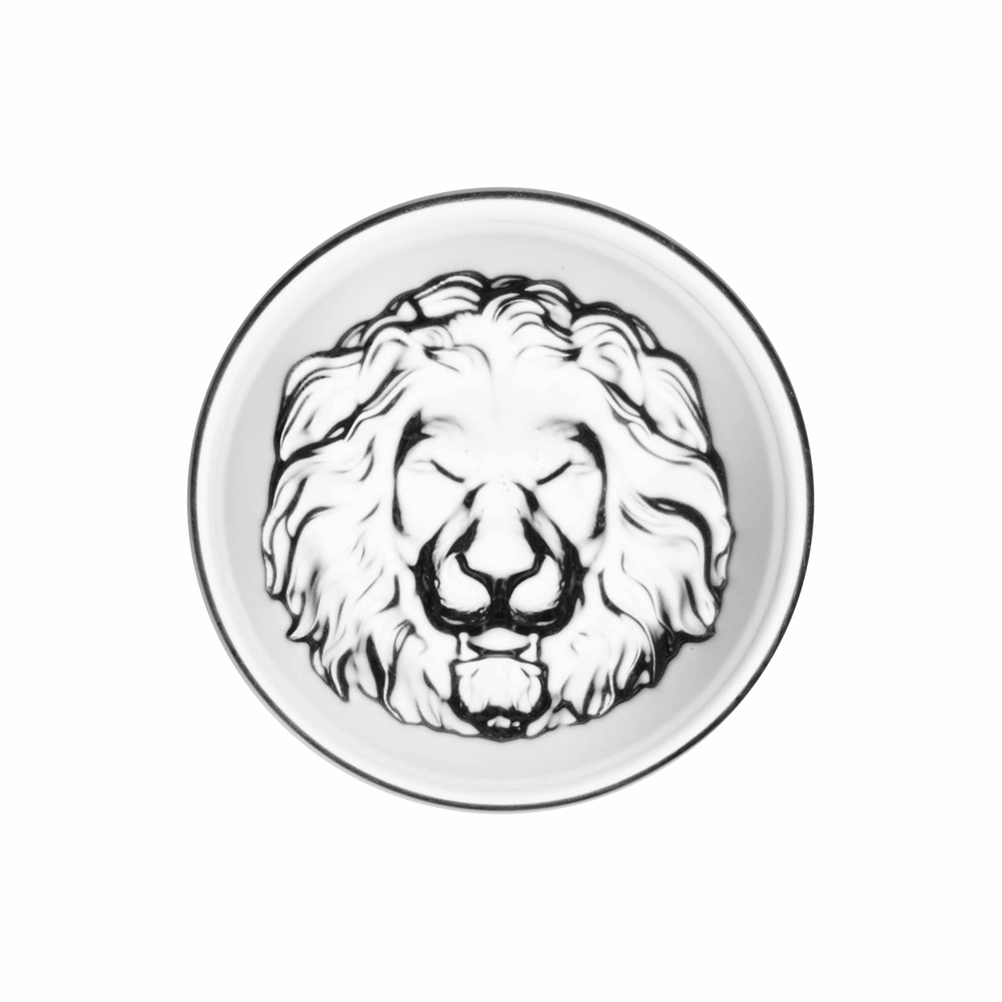 QUEEN&STONE LEAD FREE Old Fashioned Whiskey Glasses with Lion Pattern On the Thick Weighted Bottom 10oz Set of 4 Perfect for Scotch Bourbon Cocktails