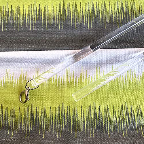 36-Inch Clear Acrylic Curtain Pull Wands - 2 Pack Drapery Rods