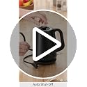 0.8L Gooseneck Electric Kettle for Pour Over Coffee and Tea - Black