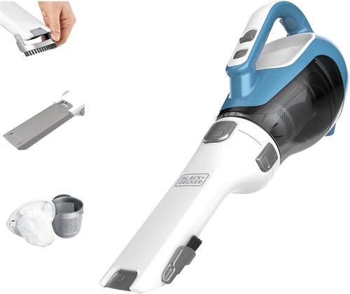 BLACK+DECKER Handheld Vacuum - Cordless AdvancedClean with Crevice Tool & Charging Station, Large Dust Bowl