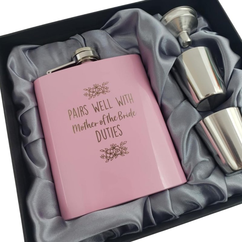 Pairs Well with Mother of the Bride Duties, Mother of the Bride Gifts from Daughter or Friend, Wedding Gifts for Mom (Pink)